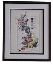 Load image into Gallery viewer, Museum Quality A3 Print Antique Geographical Map of Great Britain Design
