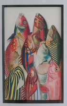 Load image into Gallery viewer, Museum Quality A3 Print Antique Based Collection of Fish
