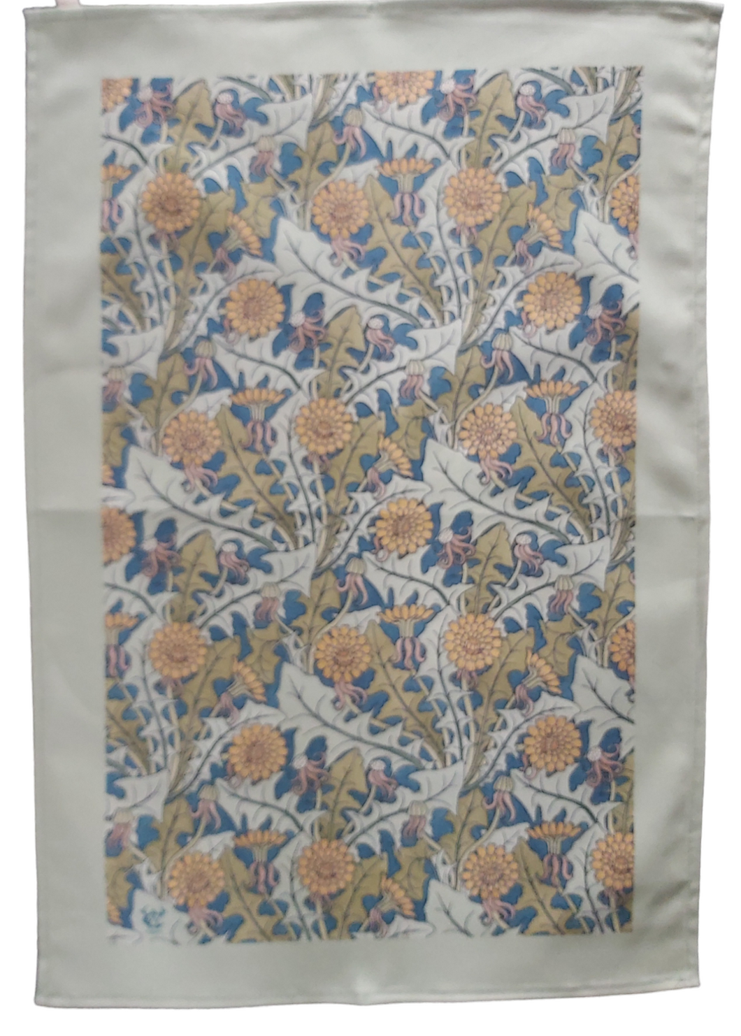 Dandelion Art Nouveau Tea Towel Antique Botanical Print 100% Cotton