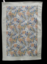 Load image into Gallery viewer, Dandelion Art Nouveau Tea Towel Antique Botanical Print 100% Cotton
