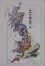 Load image into Gallery viewer, Museum Quality A3 Print Antique Geographical Map of Great Britain Design
