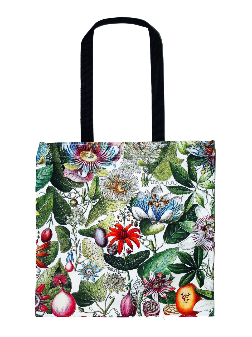 Passiflora or Passionflower Antique Print Tote / Shopping Bag