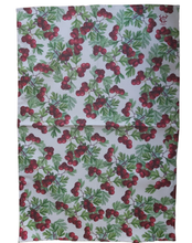 Load image into Gallery viewer, Hawthorne with Berries Tea Towel Antique Botanical Print 100% Cotton
